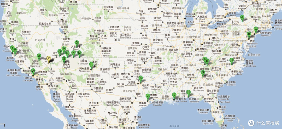 在Google Maps上添加的点太多了会导致无法画出行程……不知道现在Google有没有修复这个问题