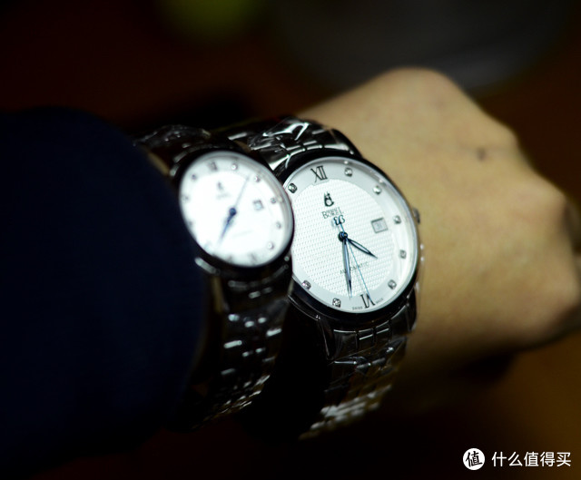 晒晒爹妈的表——依波路 Ernest Borel 皇室系列对表 （GS6155-2590、 LS6155-2590）