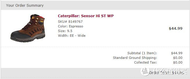 Caterpillar 卡特彼勒 Sensor HI ST Waterproof 男款工装靴