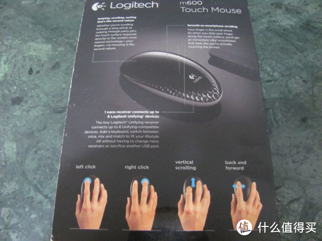 好大一颗宝石！Logitech 罗技 Touch Mouse T620 多点触控无线鼠标