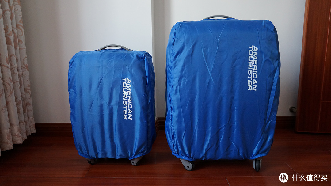 双十一收获之箱包：AmericanTourister 美旅箱包 100%PC 炫彩万向轮拉杆箱40T* 96009橘色20寸​+ 50010紫色24寸​