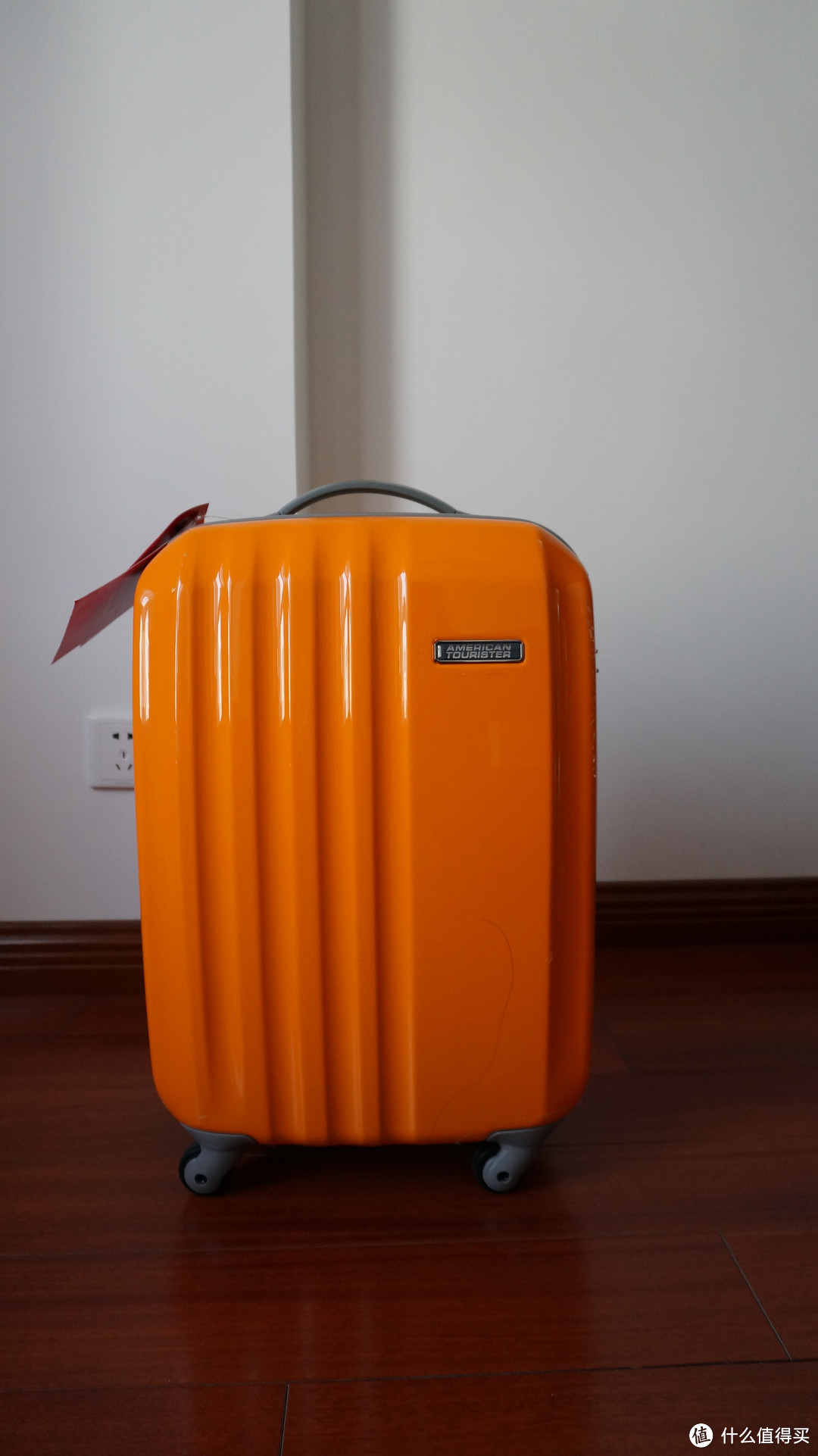 双十一收获之箱包：AmericanTourister 美旅箱包 100%PC 炫彩万向轮拉杆箱40T* 96009橘色20寸​+ 50010紫色24寸​