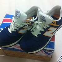New Balance 新百伦 574常青藤系列 男子复古跑步鞋 蓝色 ML574RUN