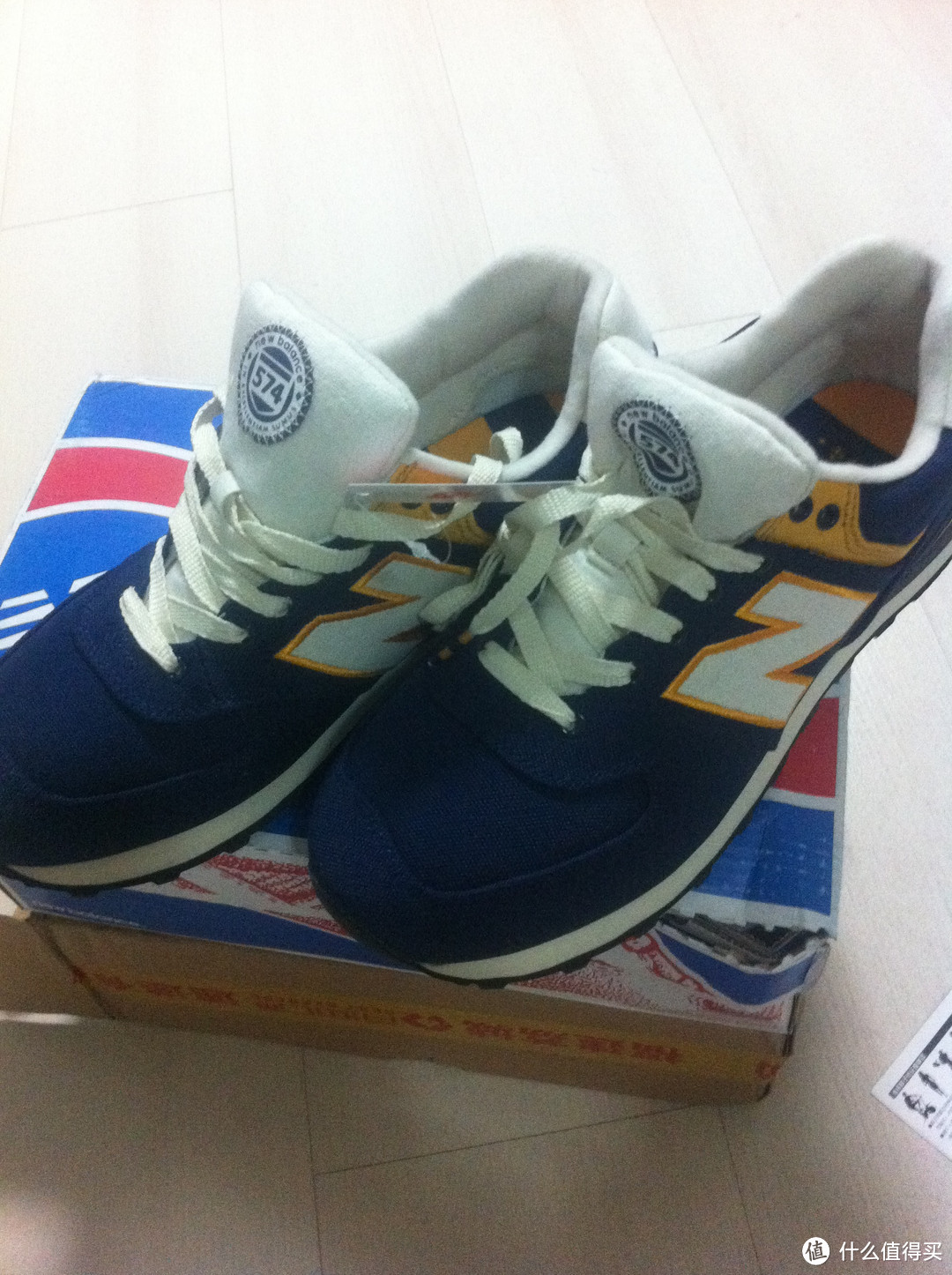 New Balance 新百伦 574常青藤系列 男子复古跑步鞋 蓝色 ML574RUN