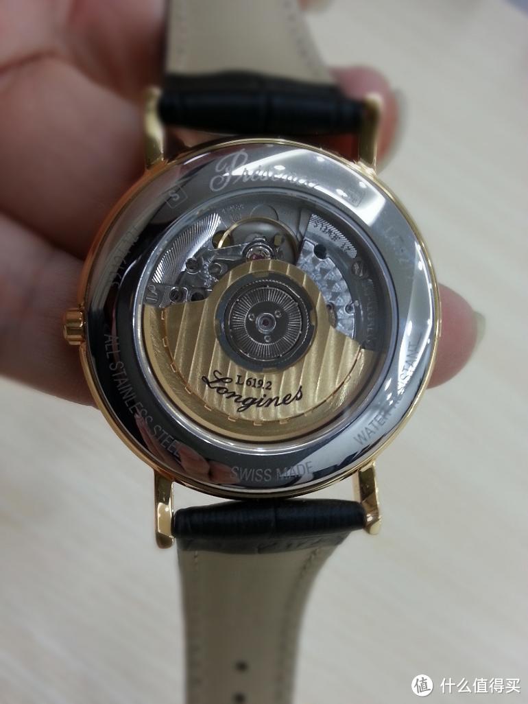 土豪金腕表：LONGINES 浪琴 瑰丽系列 背透机械男表 L4.921.2.11.7，请叫我土豪！！