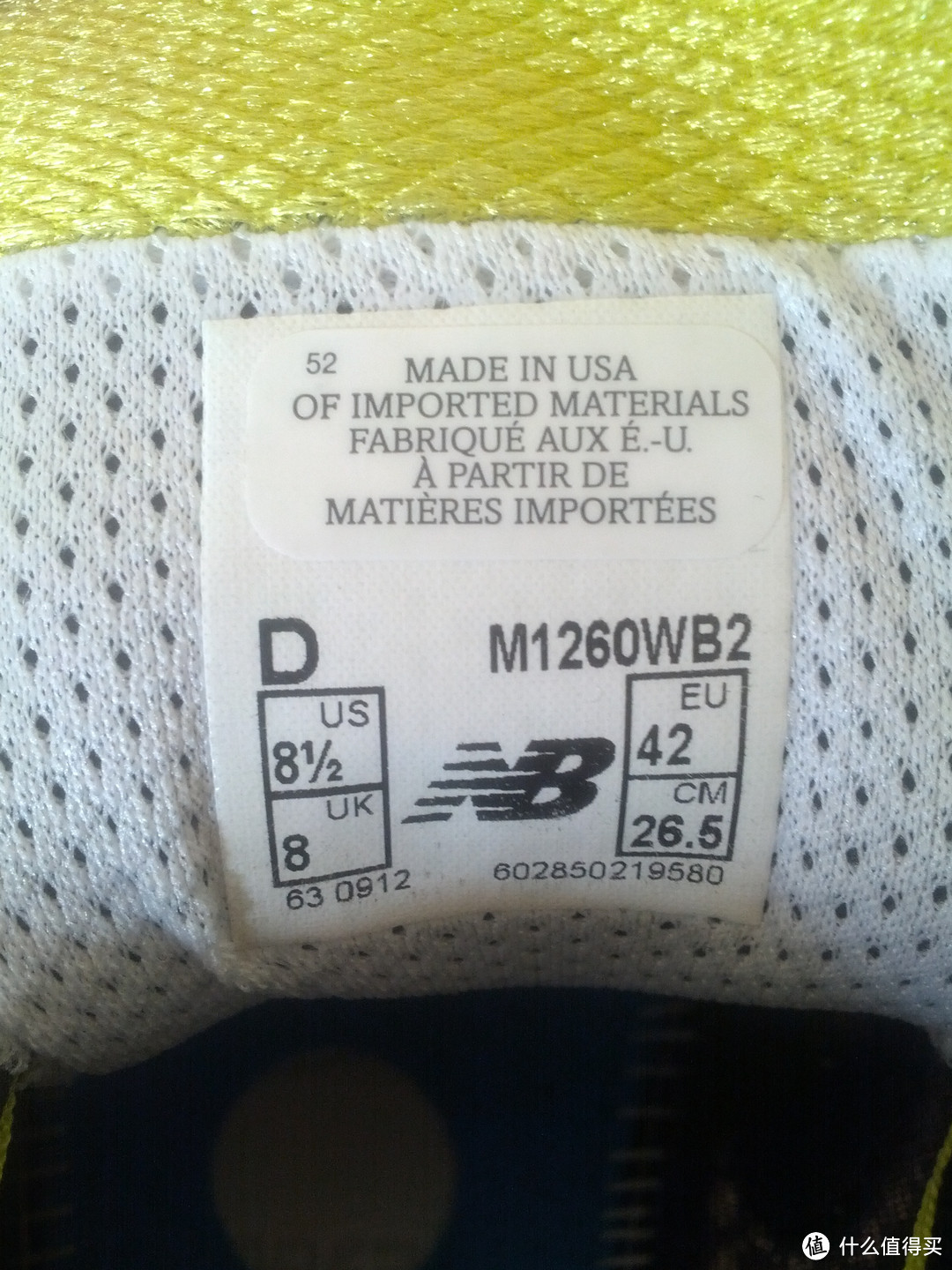 鞋舌，Made in USA