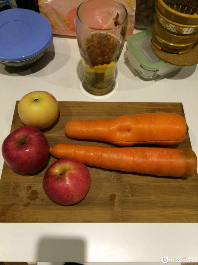 食材准备,胡萝卜和苹果