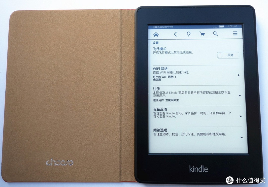​Kindle Paperwhite 日亚中文版+国产小清新皮套