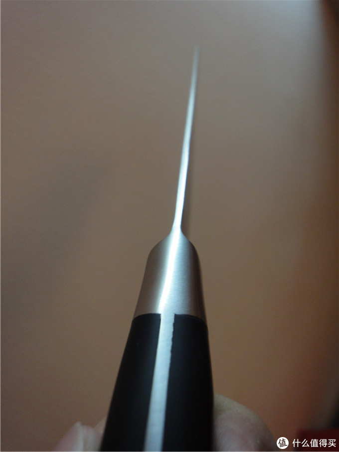 入门日本厨刀——藤次郎作 DPコバルト合金鋼割込(口金付) 牛刀210mm F-808_不锈钢刀_什么值得买