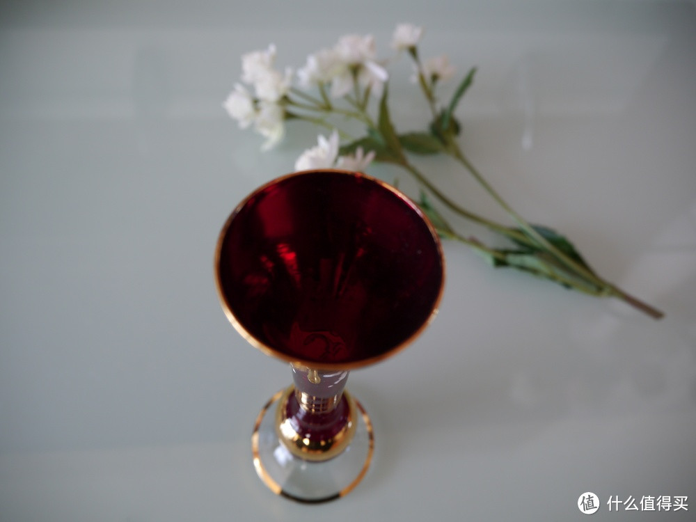 意大利之花——在威尼斯买的 纯手工镀金上釉玻璃花瓶