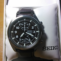 SEIKO 精工 CHRONOGRAPH系列 SNN241 男款石英腕表，很有feel的商务款