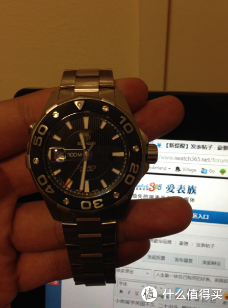 英国超低价入手 TAG HEUER 豪雅 Aquaracer 竞潜 500M系列 WAJ2110.BA0870 机械男表