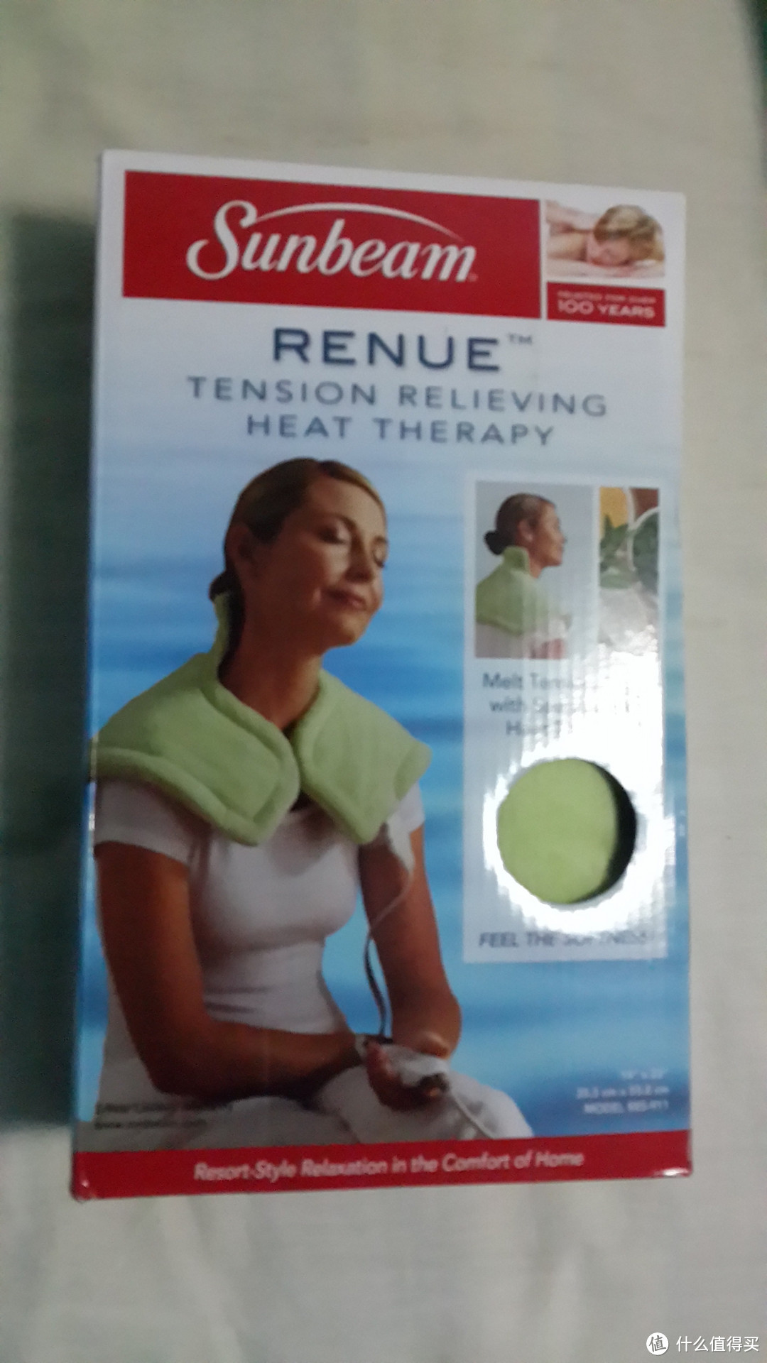 暖暖的 很舒服！！Sunbeam 885-911 heating pad 颈肩热疗仪