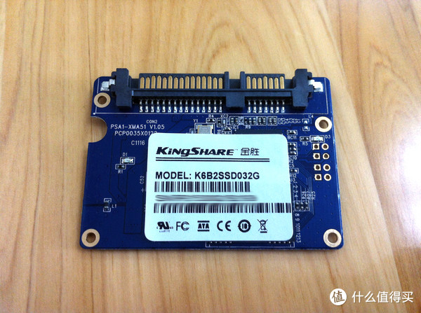 比上不足比下有余：Kingshare 金胜 K6系列 K6B2SSD032G 32G SATA2接口 1.8英寸 SSD固态硬盘