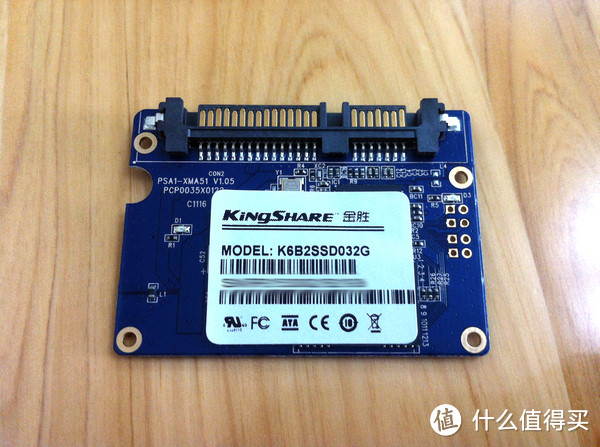 比上不足比下有余：Kingshare 金胜 K6系列 K6B2SSD032G 32G SATA2接口 1.8英寸 SSD固态硬盘