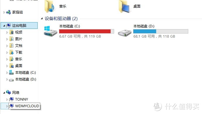 WD 西部数据 My Cloud 3.5英寸家庭网络硬盘 3TB（USB3.0、移动APP、红盘）