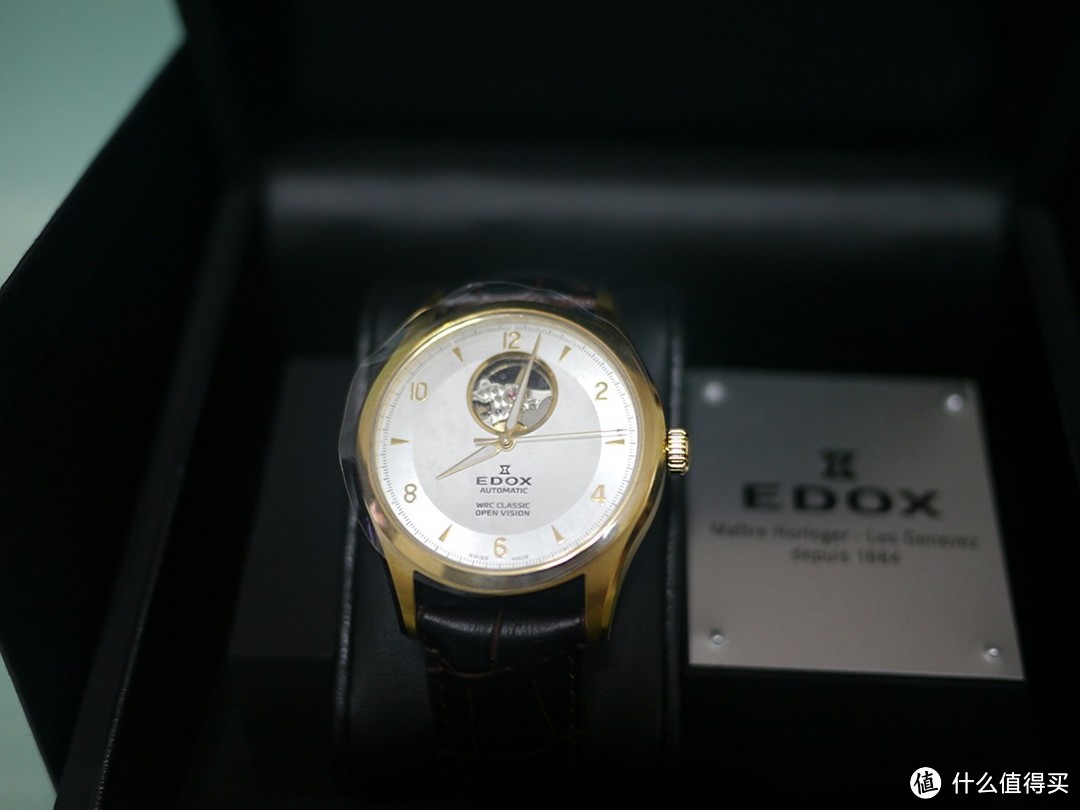 又见土豪金：EDOX 依度 WRC Classic 系列 男款机械腕表85015-37J-AID