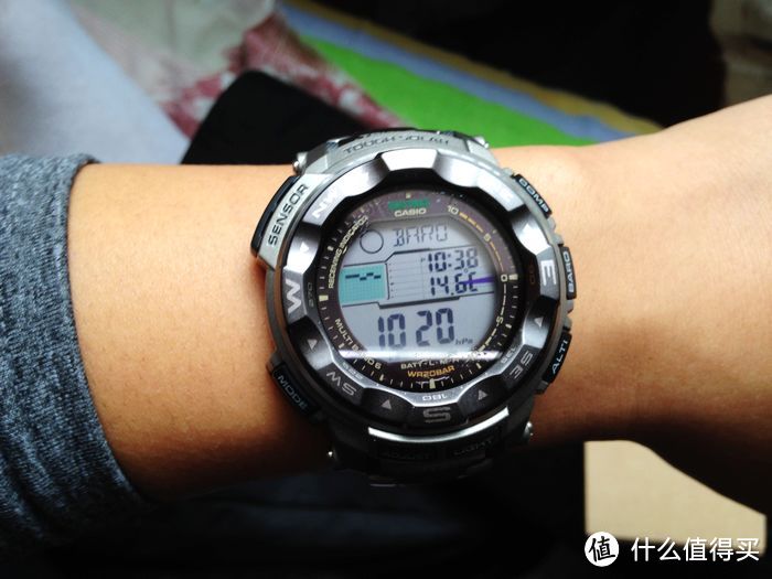 Casio 卡西欧 PRW2500T-7CR 登山系列 男款太阳能电波表，附截表链教程