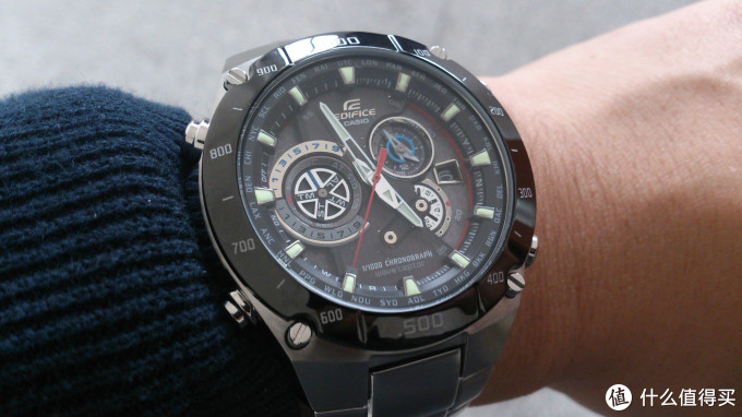 CASIO 卡西欧 EQW-M1100DB 机械迷城 男款赛车腕表,附拆表带及简单设置教程
