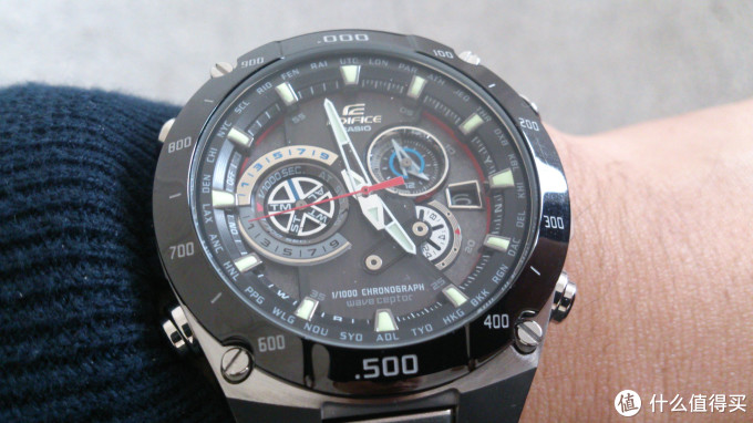 CASIO 卡西欧 EQW-M1100DB 机械迷城 男款赛车腕表,附拆表带及简单设置教程