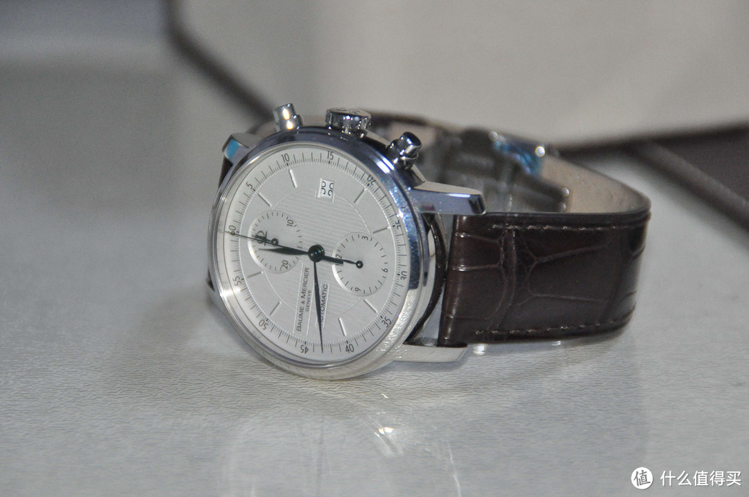 大爱白底蓝针：Baume & Mercier 名士 Classima 克莱斯麦系列 男款 自动机械 计时腕表 8692