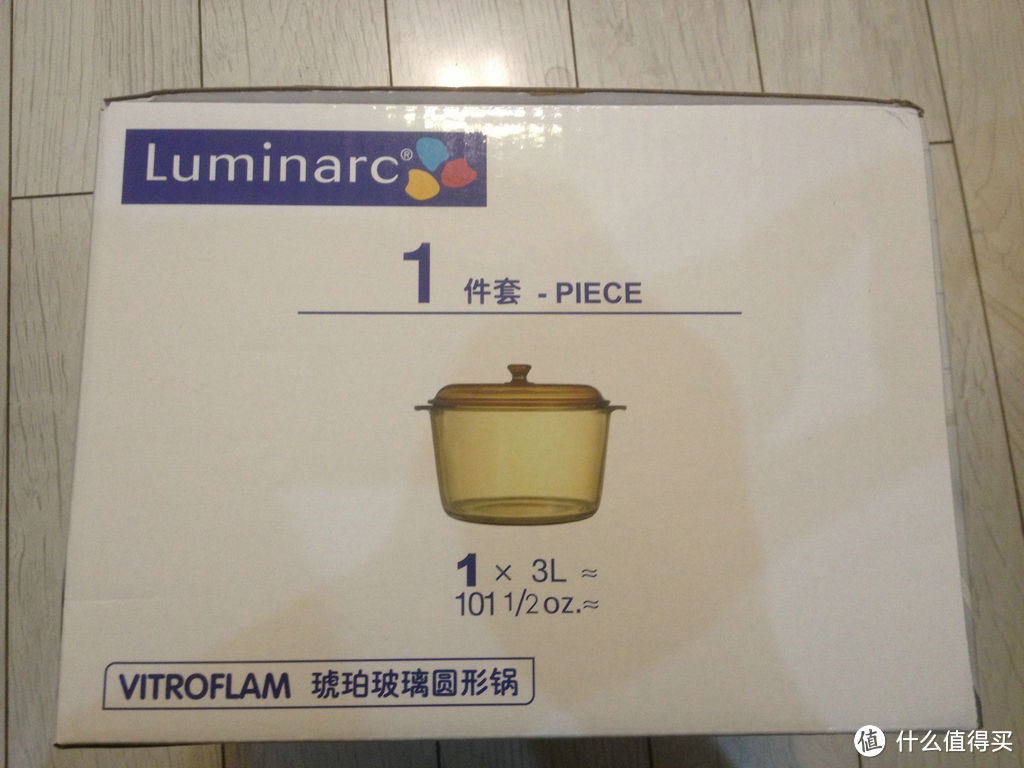 康宁太贵买不起，买个Luminarc 乐美雅 琥珀 透明直烧 超耐热玻璃锅 3L C6011+G3075