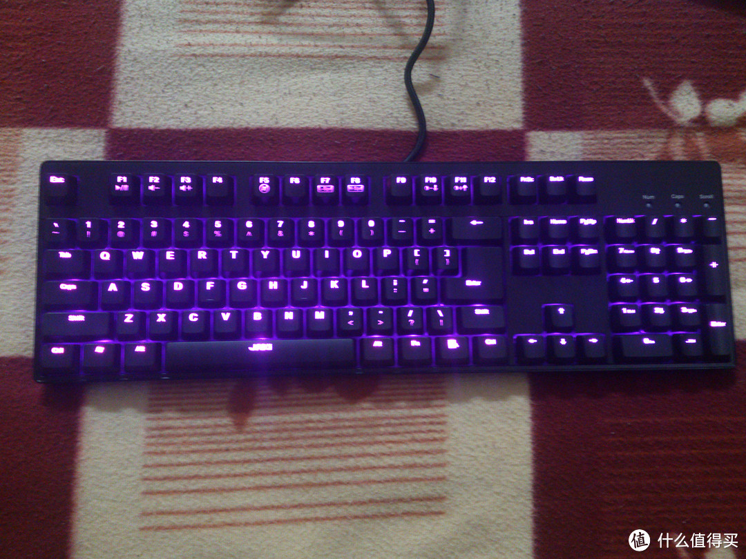 买箱子送键盘——JAKI JD003 机械键盘 紫色背光茶轴