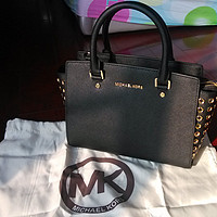 MICHAEL Michael Kors Satchel Selma Grommet Medium 女包，附 Bloomingdale's 下单教程