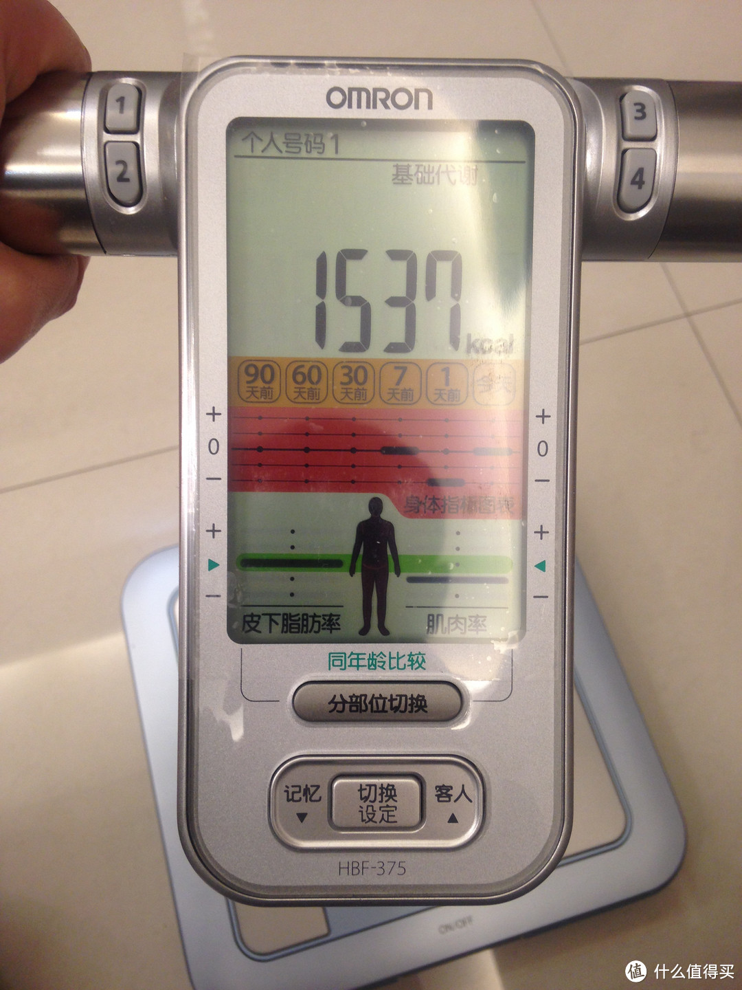 时刻监测身体变化——Omron 欧姆龙 身体脂肪测量仪 HBF-375