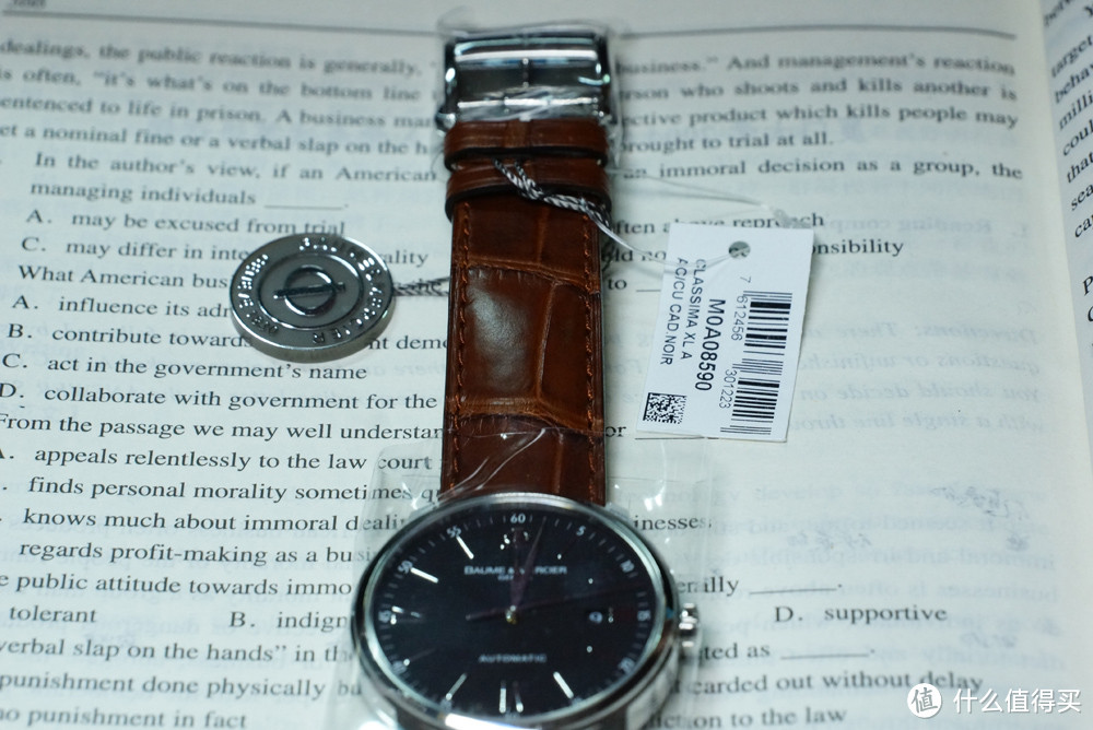 小wi的晒单：Baume & Mercier 名仕 Classima 克莱斯麦系列 男款 自动机械 计时腕表 MOA08590