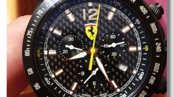 手表有了，就差车了！！Ferrari 法拉利 SCUDERIA FERRARI GUN CHRONO GRAY 男款腕表