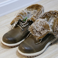 Timberland 天木兰 女款保暖雪地靴 3758R + 高帮男靴 15551