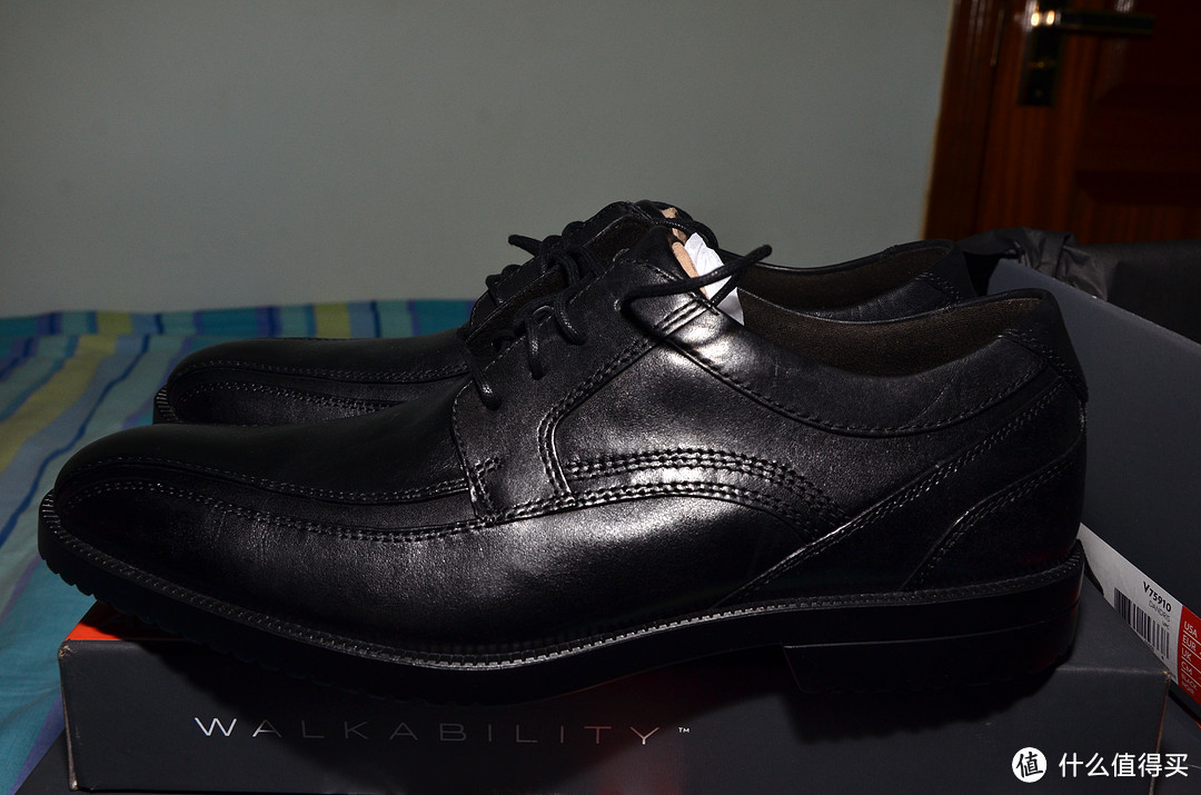 Rockport 乐步  Dandris Bike Toe Oxford 男款正装皮鞋