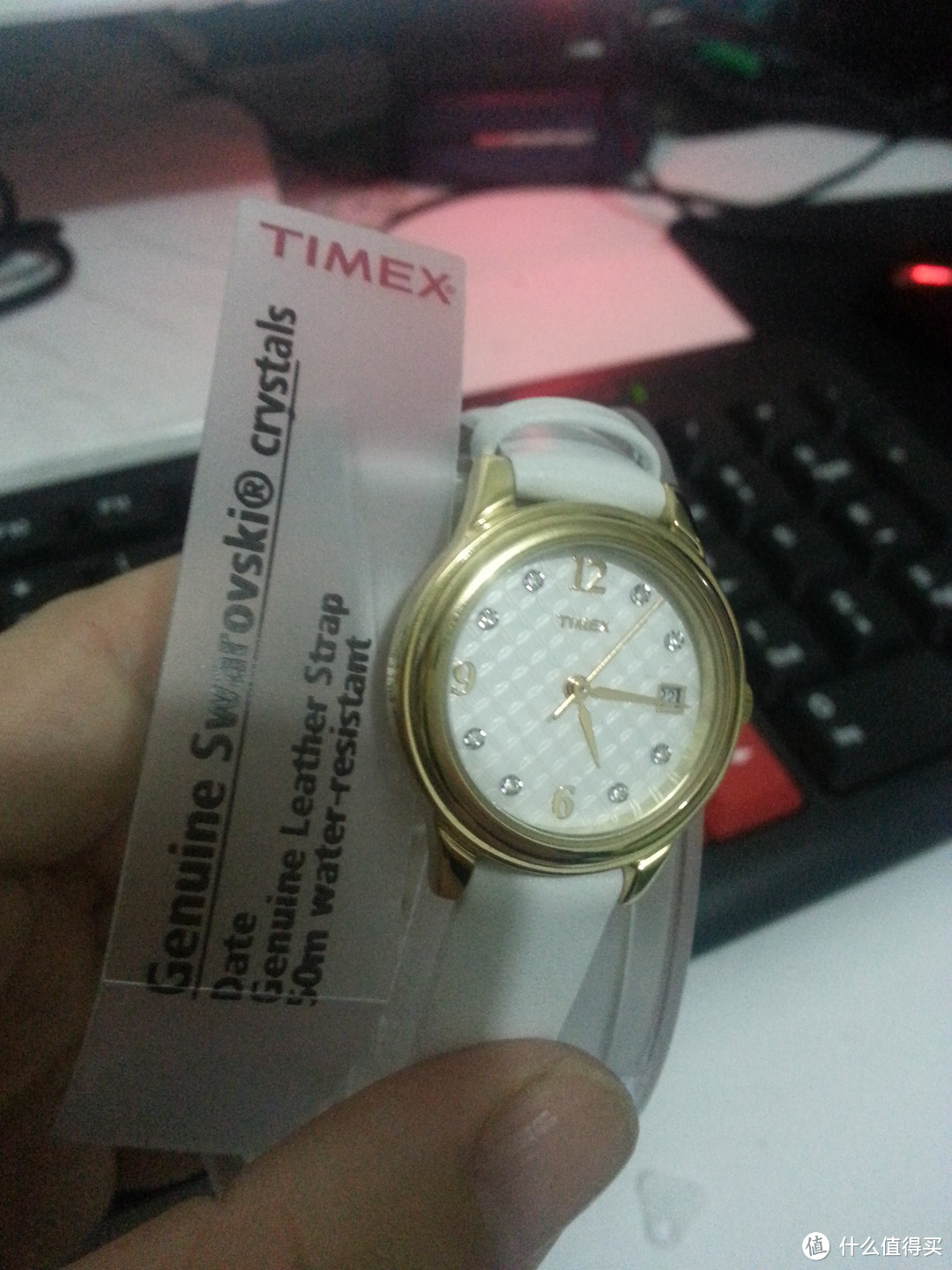 Timex 天美时 T2N449 女士镶水钻腕表