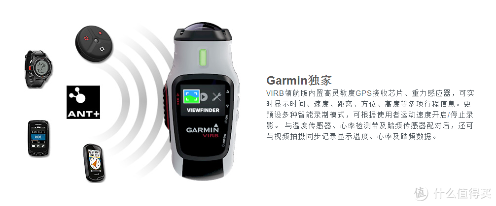 Garmin 佳明 VIRB领航版 高清GPS户外运动摄像机