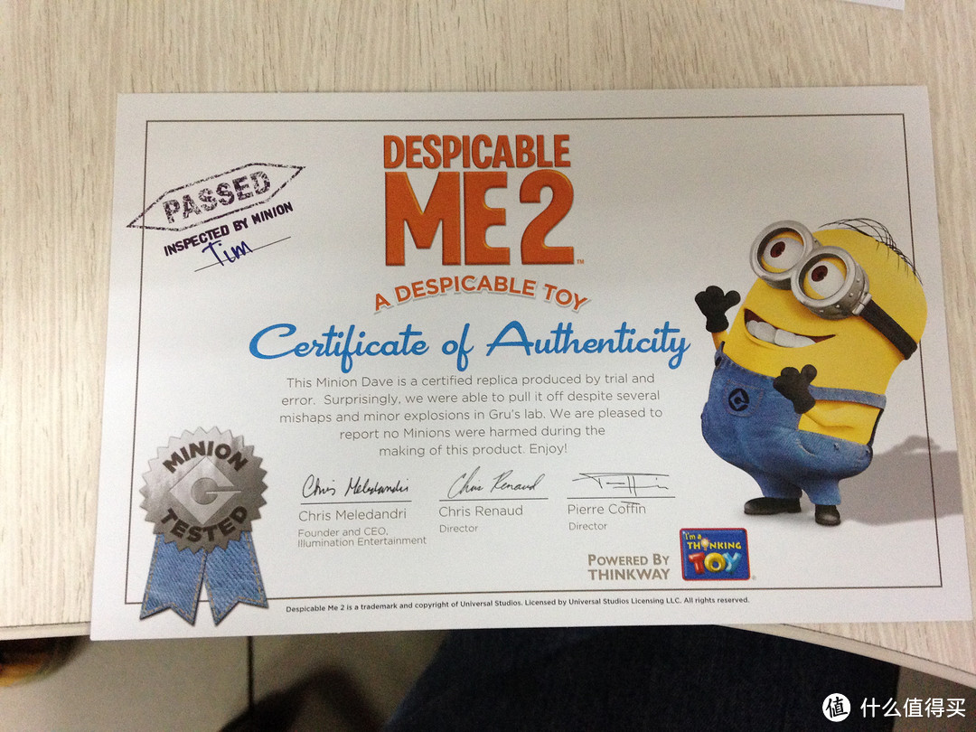 Despicable Me 2 卑鄙的我2 Talking Figure - Dave 小黄人  9英寸珍藏版