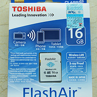 Toshiba 东芝 FlashAir 16GB Class10 SDHC 存储卡 简单体验