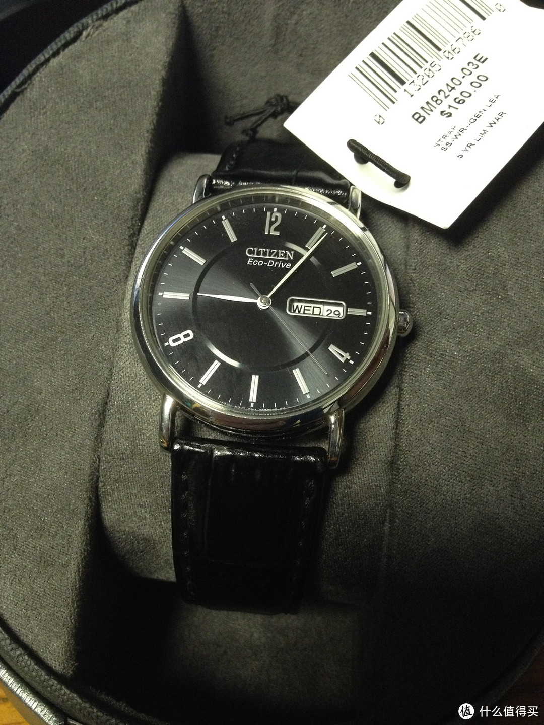 懒人的选择：Citizen 西铁城 Black Dial BM8240-03E 男款光动能腕表