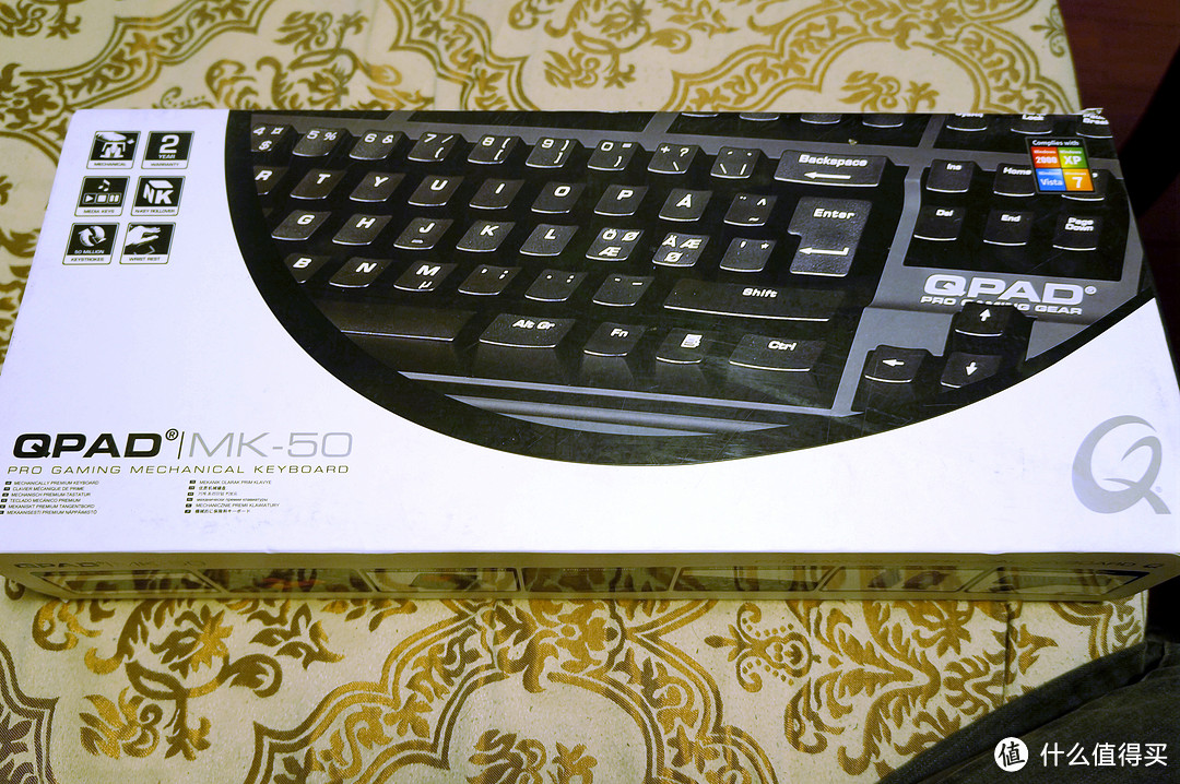QPAD 酷倍达 MK-50 机械键盘 黑色红轴