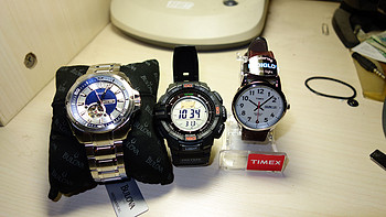 Timex 天美时 T200419J 男表 + BULOVA 宝路华 BVA ​96A137 机械手表 + Casio 卡西欧 Protrek PRG-270-1 登山表
