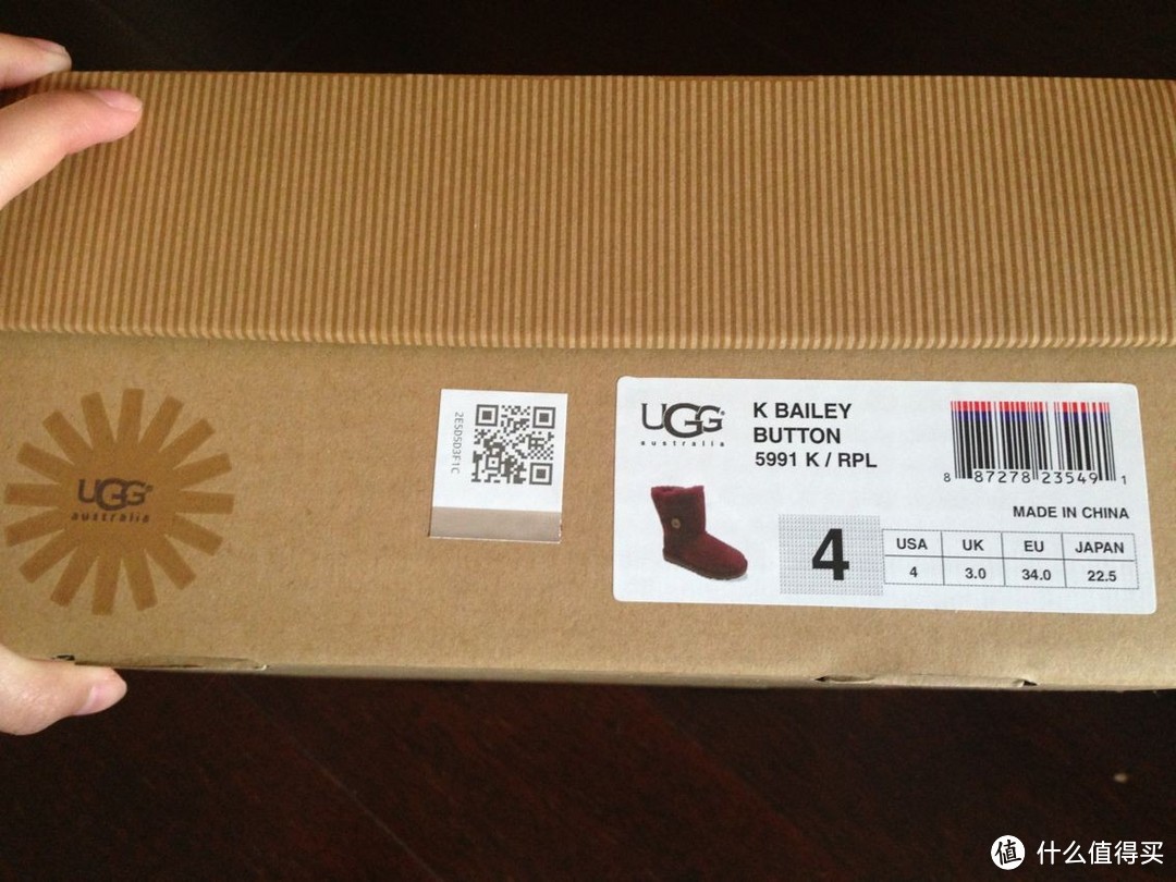 小码ugg for 萌妹纸：UGG Kids Bailey Button 青少年款雪地靴