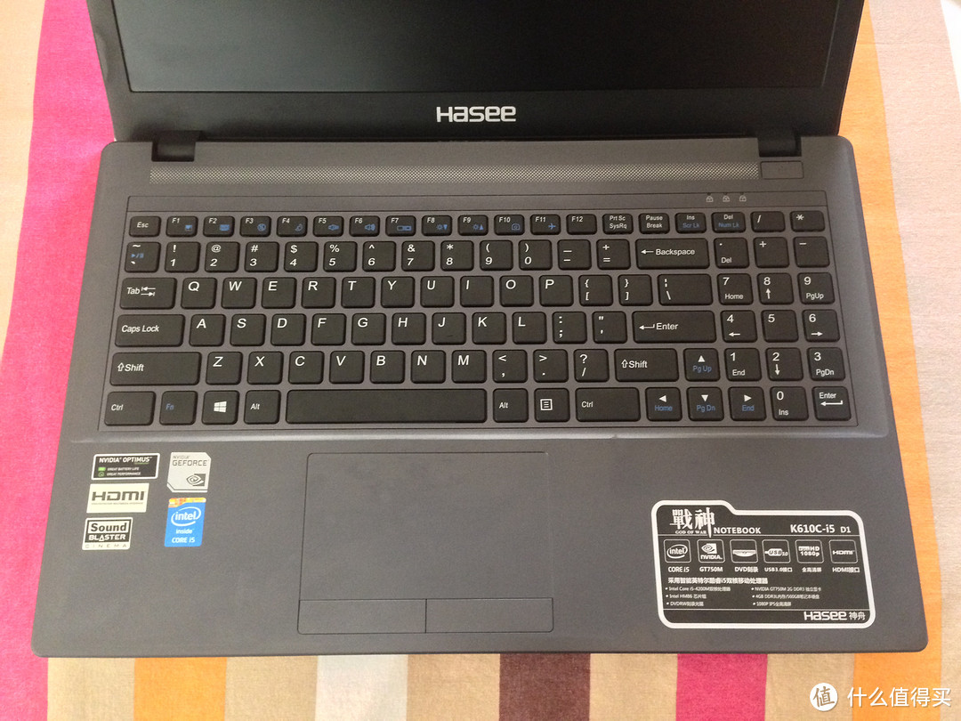 HASEE 神舟 战神 K610C-i5D1 15.6寸笔记本电脑