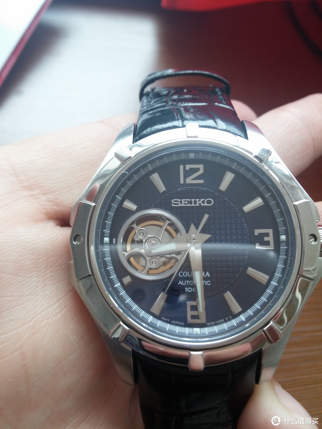 SEIKO 精工 Coutura系列 SRP317 男士机械腕表（透视摆轮）