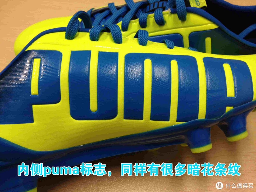 坐飞机过来的一只猫：海淘洋白菜puma 彪马 Evospeed 2.2 FG 足球鞋 蓝黄配色