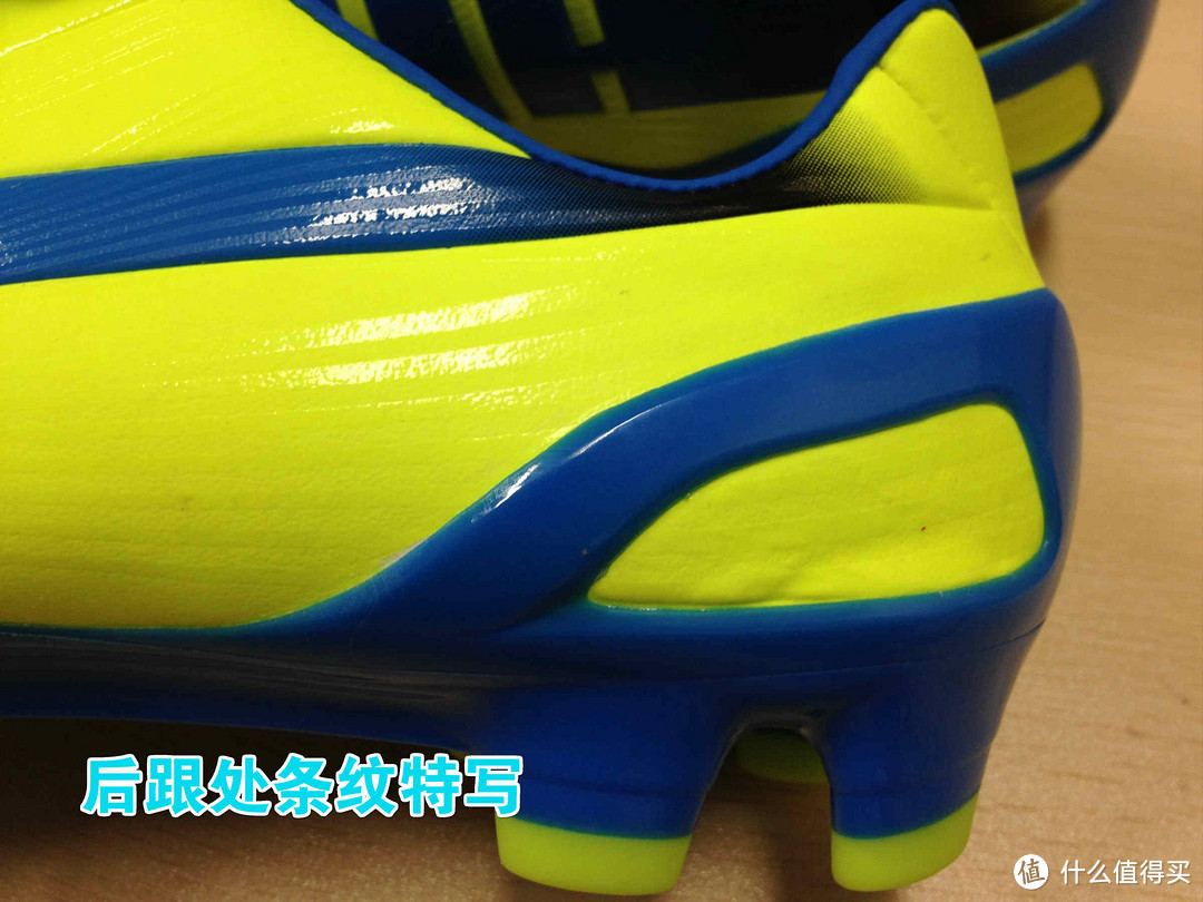 坐飞机过来的一只猫：海淘洋白菜puma 彪马 Evospeed 2.2 FG 足球鞋 蓝黄配色