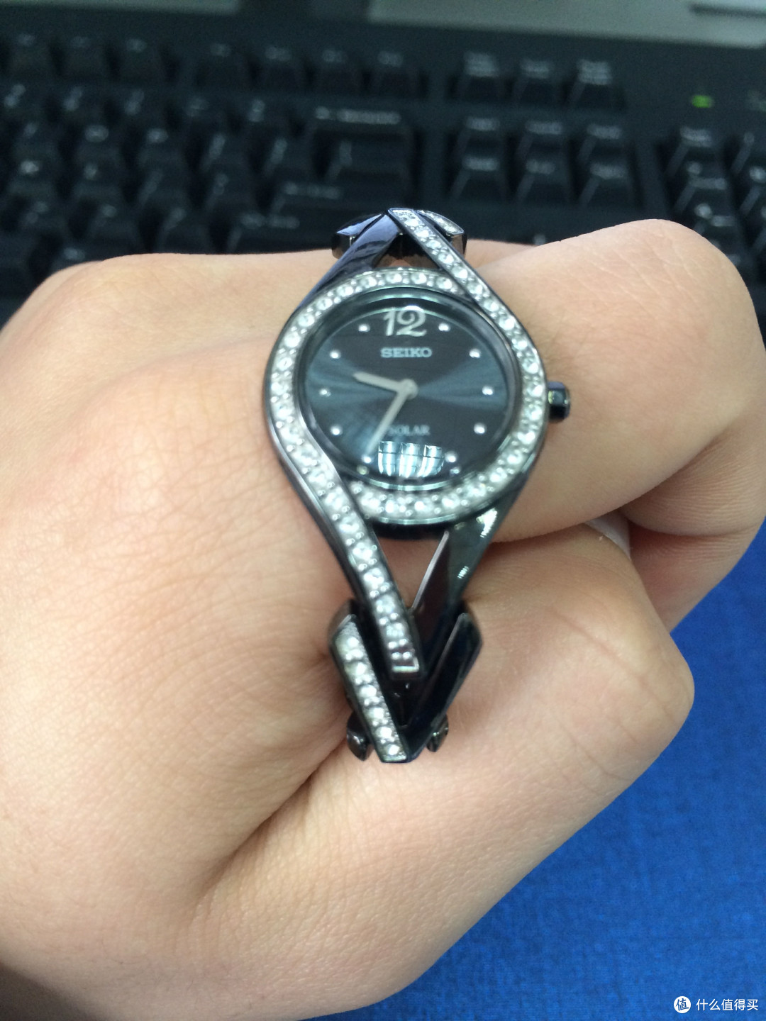 送妹纸的森日礼物：SEIKO 精工 SUP177 女款 太阳能 时装腕表