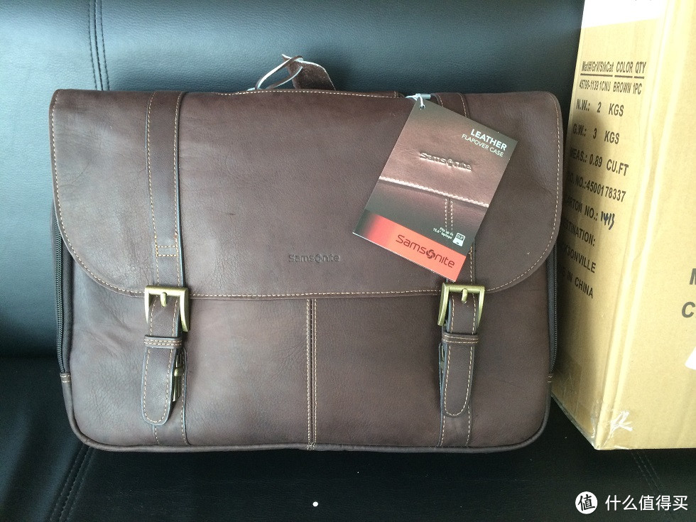 Samsonite 新秀丽 Colombian Leather Flapover 公文包