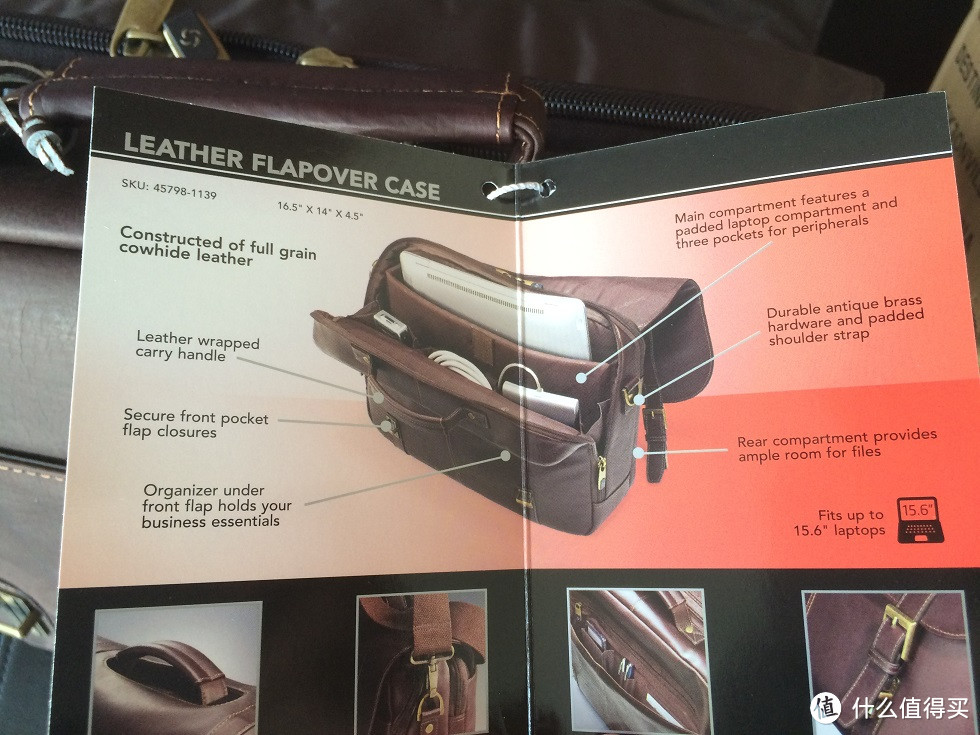 Samsonite 新秀丽 Colombian Leather Flapover 公文包