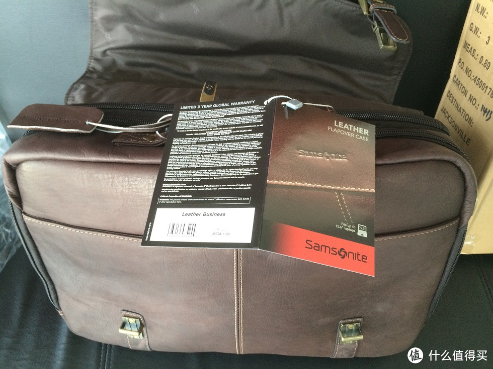 Samsonite 新秀丽 Colombian Leather Flapover 公文包