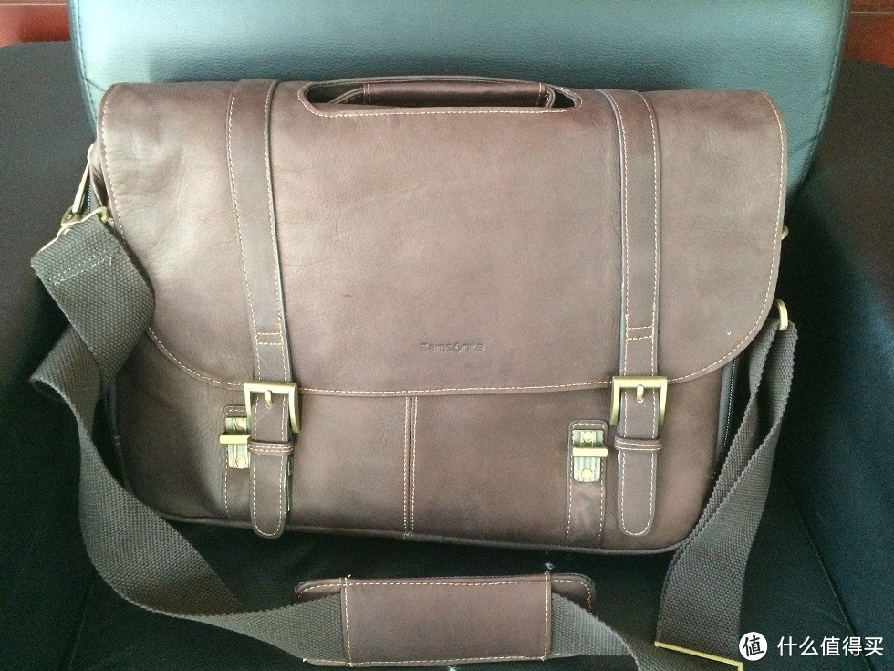 Samsonite 新秀丽 Colombian Leather Flapover 公文包